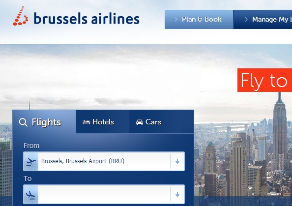 Сайт Брюссельских Авиалиний