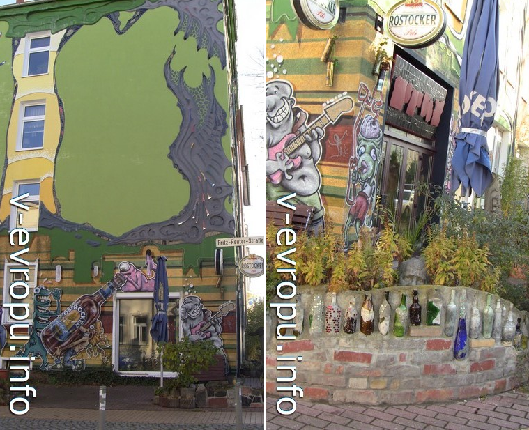 Графити в жилых кварталах немецкого города Росток