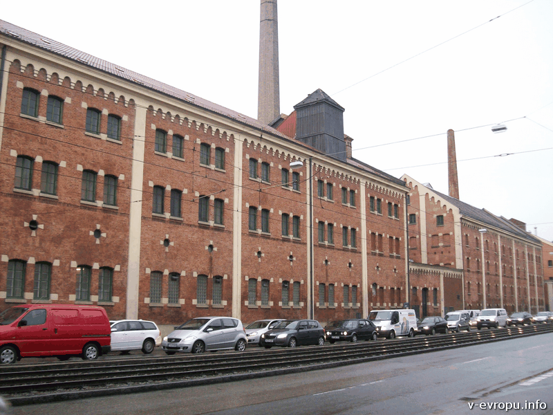 Старинные промышленные цеха в Мюнхене