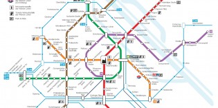 Схема маршрутов метро в Вене