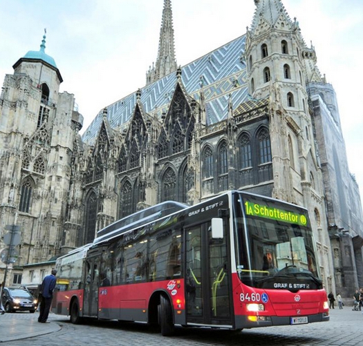 Городской автобус в Вене
