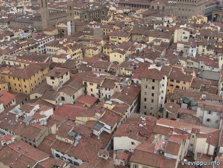 Фото Флоренции с панорамной площадке на Кампаниле Джотто