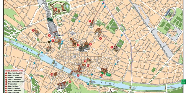 Карта Флоренции