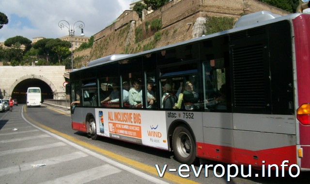 Автобусы Рима. Фото. Маршрутный автобус