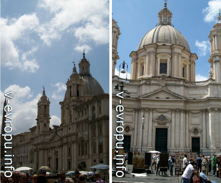 Рим. Церковь Святой Агнессы ин Агоне. май 2013 года
