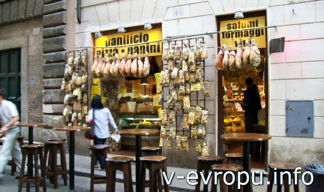 Цены на еду в Риме