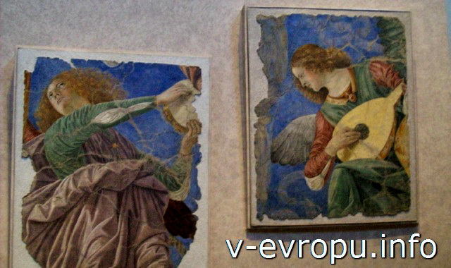 "Ангелы"  Мелоццо да Форли в Ватиканской пинакотеке. Конец 15 века