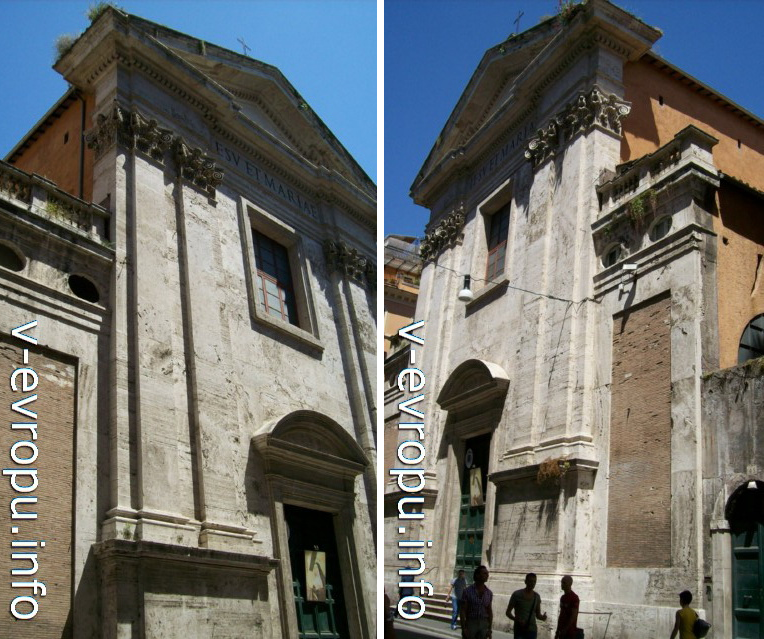 Церковь  Джезу э Мария ин виа Лата в Риме (Chiesa dei Santi Nomi di Gesù e Maria  in via Lata)