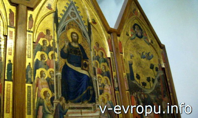 Ватиканская Пинакотека. "Триптих Стефанески", Джотто. Около 1320г