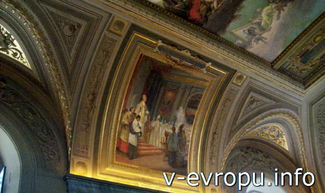 Потолок в ватиканском Музее