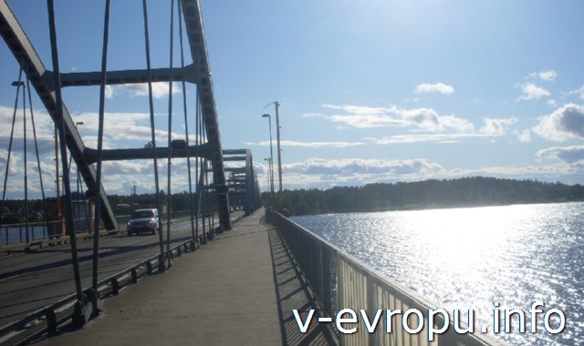 Велосипедные дороги в Швеции. Мост через пеку Лулео