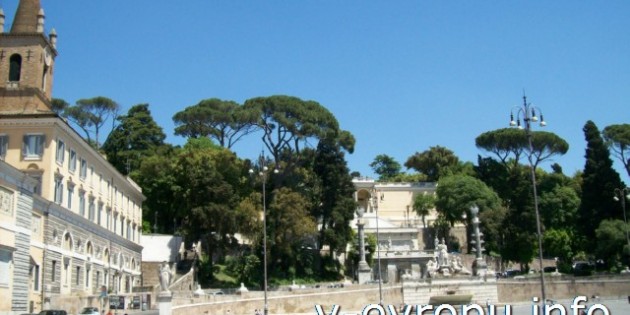 Площадь Пополо в Риме