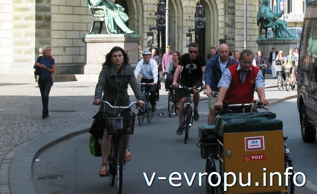 Национальный транспорт Дании - велосипед