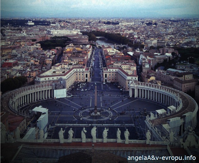Ватикан. Вид с купола Собора Св Петра