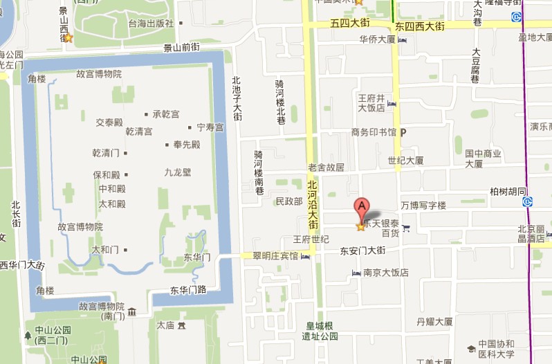 Расположение на карете Сила Хутуна - Хila Hutong - в Пекине - в Пекине